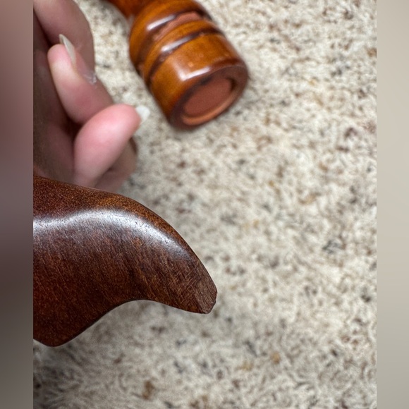 Baribocraft Salt & Pepper Mill Grinder 5.5” Wood Stain and Whale napkin holder - Picture 7 of 11